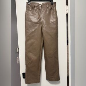 Aritzia Brown Straight Leg Pants